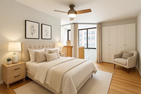 Floor plan for 2 beds, 2 baths